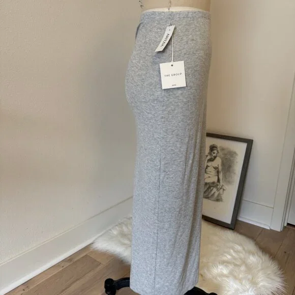 Aritzia Jersey Maxi Skirt Slim Fit Stretchy Bodycon - Picture 6 of 7